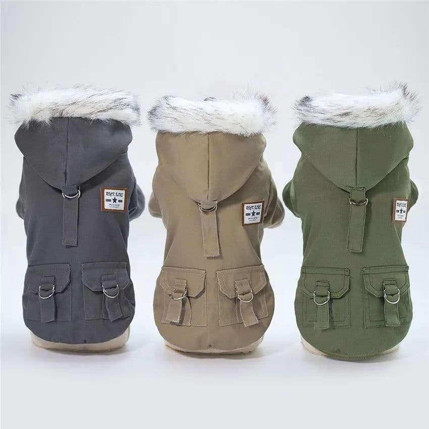 image-High Quality Pets Dog Clothes Cotton Winter Thicken Jacket Coat Costumes Hoodies Clothes for Small Puppy Dogs Cat Clothing 2021
