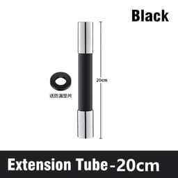 image-Kitchen Faucet Extension Hose Bathroom 360° Rotation Bending Faucet Extender Wash Basin Water Saving Tap Filter Extension Tube