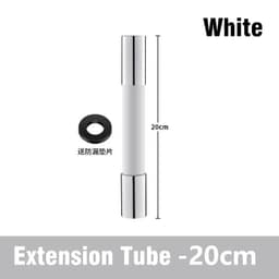 image-Kitchen Faucet Extension Hose Bathroom 360° Rotation Bending Faucet Extender Wash Basin Water Saving Tap Filter Extension Tube