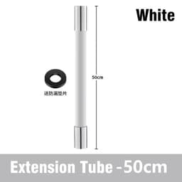 image-Kitchen Faucet Extension Hose Bathroom 360° Rotation Bending Faucet Extender Wash Basin Water Saving Tap Filter Extension Tube