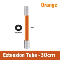 image-Kitchen Faucet Extension Hose Bathroom 360° Rotation Bending Faucet Extender Wash Basin Water Saving Tap Filter Extension Tube
