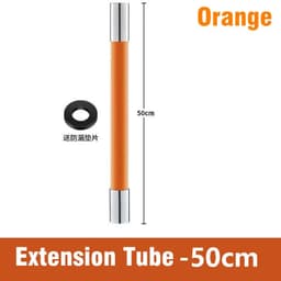 image-Kitchen Faucet Extension Hose Bathroom 360° Rotation Bending Faucet Extender Wash Basin Water Saving Tap Filter Extension Tube