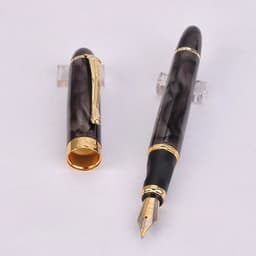 image-Jinhao X450 Luxury Dazzle Blue Fountain Pen High Quality Metal Inking Pens for Office Supplies School Supplies