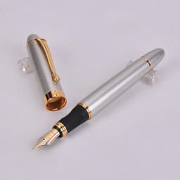 image-Jinhao X450 Luxury Dazzle Blue Fountain Pen High Quality Metal Inking Pens for Office Supplies School Supplies