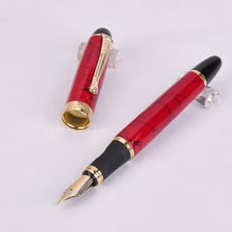 image-Jinhao X450 Luxury Dazzle Blue Fountain Pen High Quality Metal Inking Pens for Office Supplies School Supplies