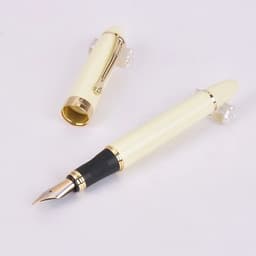 image-Jinhao X450 Luxury Dazzle Blue Fountain Pen High Quality Metal Inking Pens for Office Supplies School Supplies