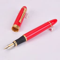 image-Jinhao X450 Luxury Dazzle Blue Fountain Pen High Quality Metal Inking Pens for Office Supplies School Supplies