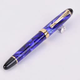 image-Jinhao X450 Luxury Dazzle Blue Fountain Pen High Quality Metal Inking Pens for Office Supplies School Supplies