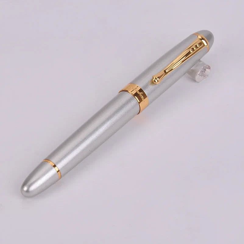 image-Jinhao X450 Luxury Dazzle Blue Fountain Pen High Quality Metal Inking Pens for Office Supplies School Supplies