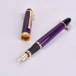 image-Jinhao X450 Luxury Dazzle Blue Fountain Pen High Quality Metal Inking Pens for Office Supplies School Supplies