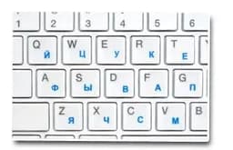 image-Russian Keyboard Stickers Transparent Paster Tags Strong Viscosity Keyboard Cover Alphabet Layout With Button Letters Waterproof