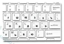 image-Russian Keyboard Stickers Transparent Paster Tags Strong Viscosity Keyboard Cover Alphabet Layout With Button Letters Waterproof