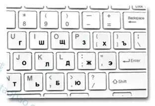 image-Russian Keyboard Stickers Transparent Paster Tags Strong Viscosity Keyboard Cover Alphabet Layout With Button Letters Waterproof