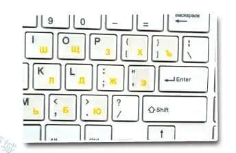 image-Russian Keyboard Stickers Transparent Paster Tags Strong Viscosity Keyboard Cover Alphabet Layout With Button Letters Waterproof