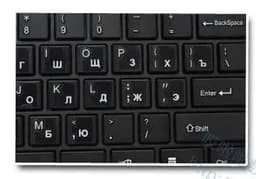 image-Russian Keyboard Stickers Transparent Paster Tags Strong Viscosity Keyboard Cover Alphabet Layout With Button Letters Waterproof