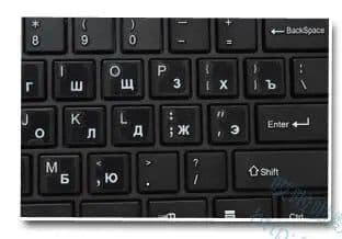 image-Russian Keyboard Stickers Transparent Paster Tags Strong Viscosity Keyboard Cover Alphabet Layout With Button Letters Waterproof