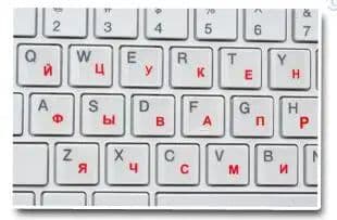 image-Russian Keyboard Stickers Transparent Paster Tags Strong Viscosity Keyboard Cover Alphabet Layout With Button Letters Waterproof