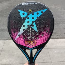 image-Padel Racket 38mm EVA Soft 3D Face Full 3K/12K Carbon Spin & Control Professional Padel Paddle with Cover