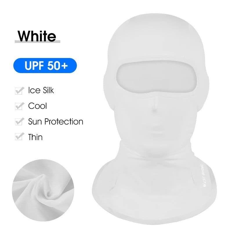 image-WEST BIKING Summer Breathable Cycling Cap Anti-UV Balaclava Men Full Face Mask Bicycle Motorcycle Running Cooling Sport Gear