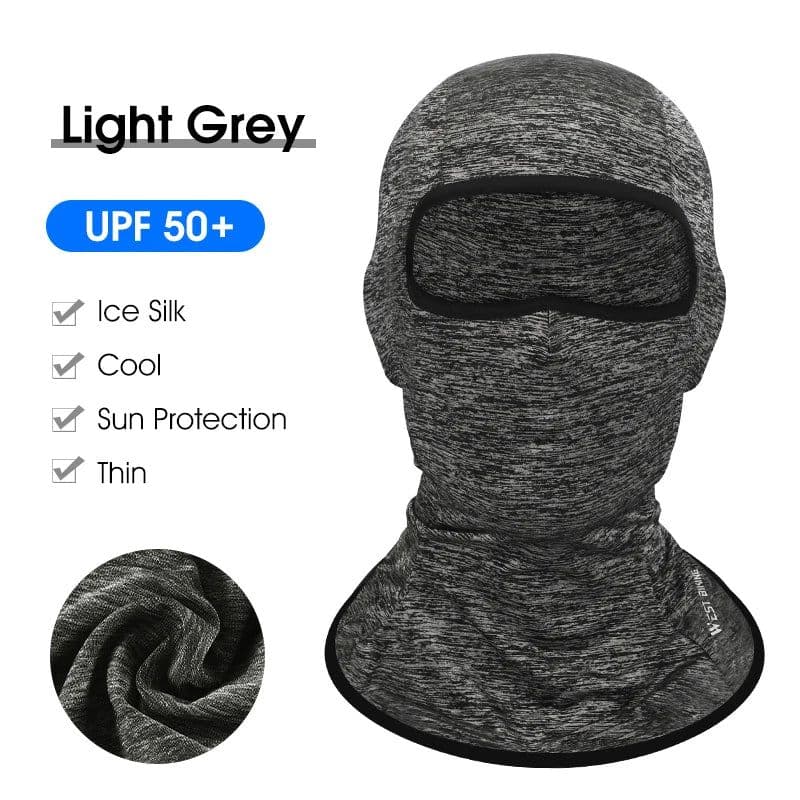 image-WEST BIKING Summer Breathable Cycling Cap Anti-UV Balaclava Men Full Face Mask Bicycle Motorcycle Running Cooling Sport Gear