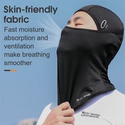 image-WEST BIKING Summer Breathable Cycling Cap Anti-UV Balaclava Men Full Face Mask Bicycle Motorcycle Running Cooling Sport Gear