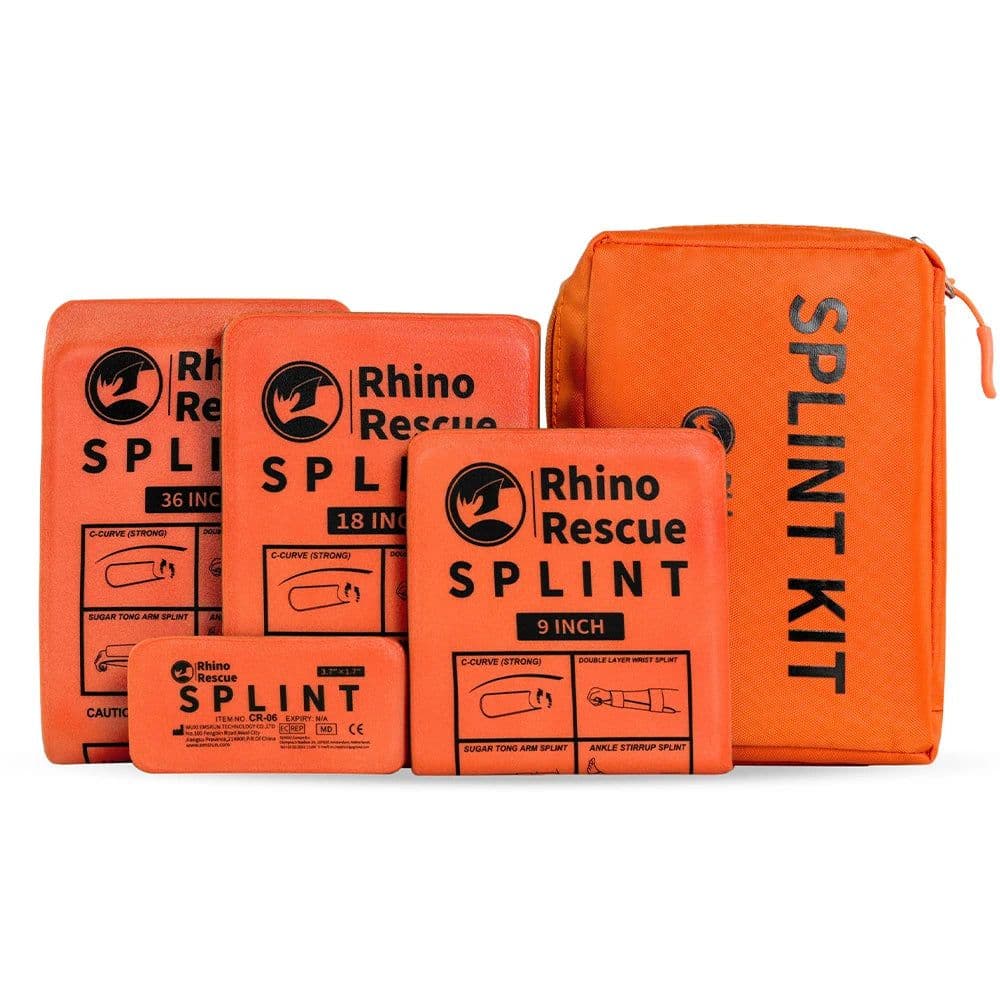 image-Rhino Rescue Emergency Splint Moldable Medical First Aid Survival Lightweight Reusable Combat Military Splint For Camping