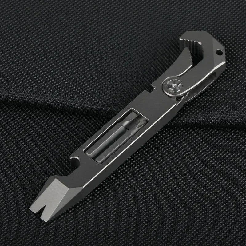 image-EDC Titanium alloy Crowbar tools Hand Outdoor Camping Gear EDC Multifunction Tools Gift Collection
