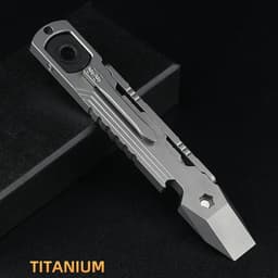 image-EDC Titanium alloy Crowbar tools Hand Outdoor Camping Gear EDC Multifunction Tools Gift Collection