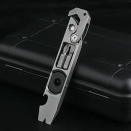 image-EDC Titanium alloy Crowbar tools Hand Outdoor Camping Gear EDC Multifunction Tools Gift Collection