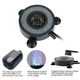 image-Color Changing LED Air Bubble Light Underwater Submersible Fish Tank Light Aquarium Air Bubble Lamp Making Oxygen for Fish Tank
