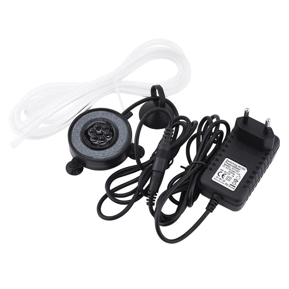 image-Color Changing LED Air Bubble Light Underwater Submersible Fish Tank Light Aquarium Air Bubble Lamp Making Oxygen for Fish Tank