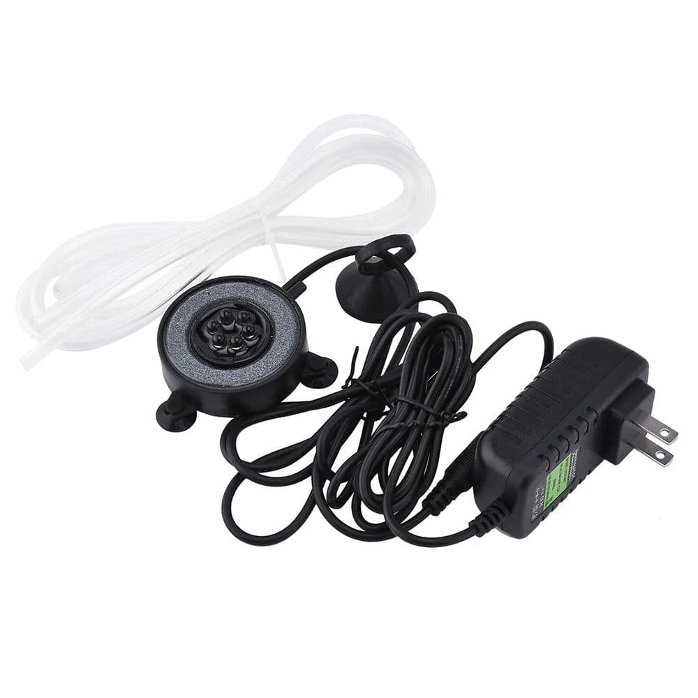 image-Color Changing LED Air Bubble Light Underwater Submersible Fish Tank Light Aquarium Air Bubble Lamp Making Oxygen for Fish Tank