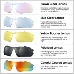 image-WEST BIKING Cycling Glasses Polarized Glasses 5 lens Outdoor Bicycle Sunglasses MTB Road Bike Ciclismo Men Women Cycling Eyewear
