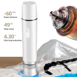 image-Electric Automatic Vacuum Sealer Handheld Food Bag Sealed Wand Wet And Dry Use Seafood Seal Packing Tool Travel Kichen Gadgets