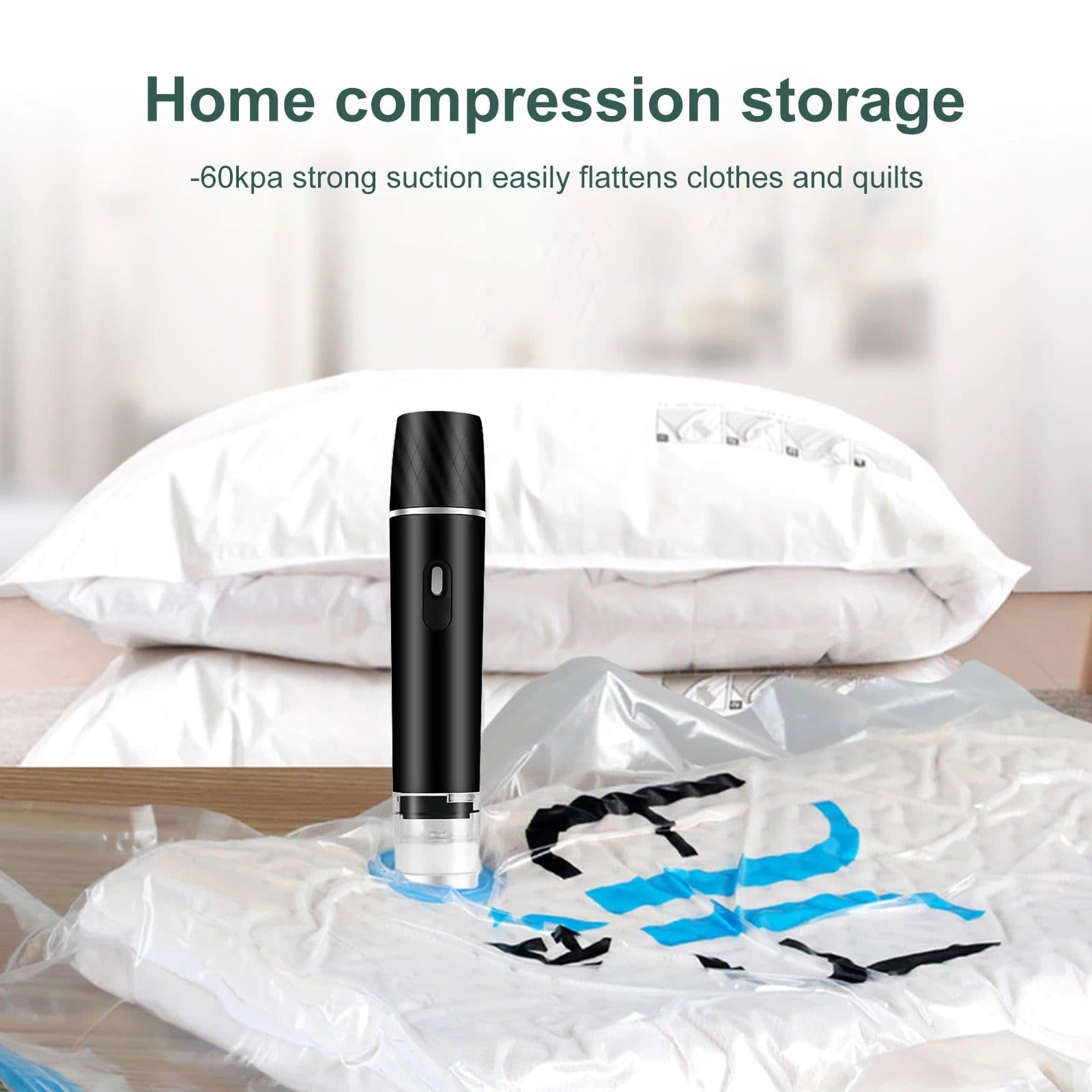 image-Electric Automatic Vacuum Sealer Handheld Food Bag Sealed Wand Wet And Dry Use Seafood Seal Packing Tool Travel Kichen Gadgets