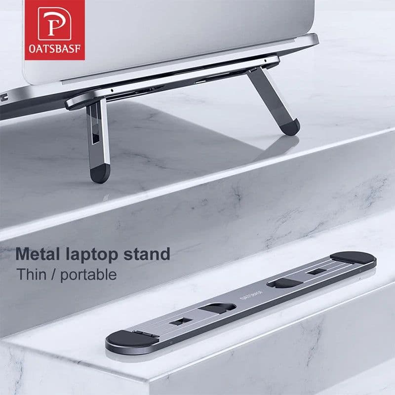 image-Oatsbasf Laptop Stand For MacBook Air Pro Support Tablet Portable Notebook Stand Mini Riser Foldable Tablet Holder Cooling Mount