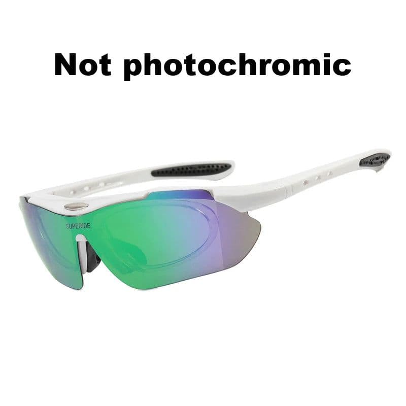 image-SUPERIDE Photochromic Running Cycling Sunglasses Men Women Bicycle Glasses with Myopia Frame Polarized Road Bike MTB Eyewear