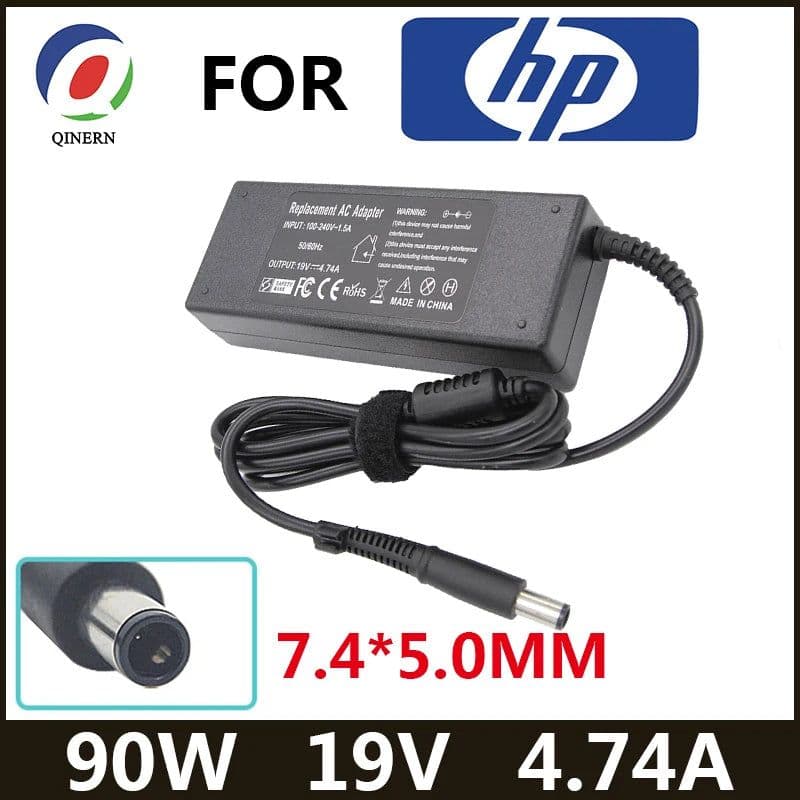 image-19V 4.74A 90W 7.4*5.0mm Laptop Adapter Charger For HP Probook 4440s 4535s 4530S 4540S 6470b 6475b 6570b Pavilion DV3 DV4 DV5 DV6