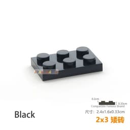 image-20pcs/lot DIY Blocks Building Bricks Thin 2X3 Educational Assemblage Construction Toys for Children Size Compatible With Brand