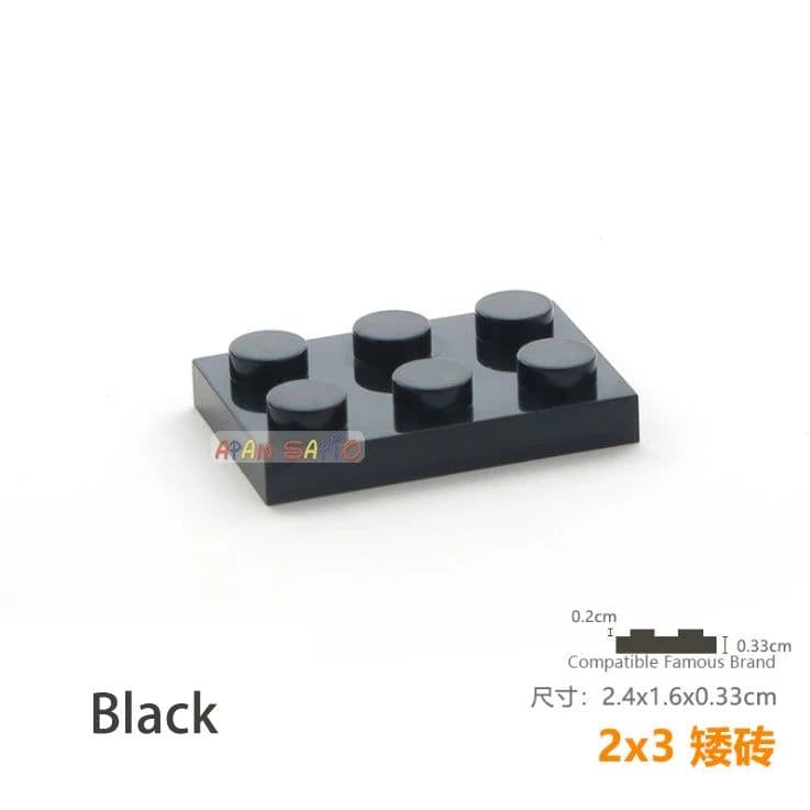 image-20pcs/lot DIY Blocks Building Bricks Thin 2X3 Educational Assemblage Construction Toys for Children Size Compatible With Brand