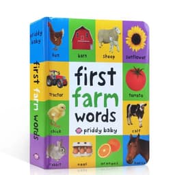 image-First 100 Animals Words Colors Book for Kids Early Education Board Book Baby Learning English Picture Books Montessori Toys