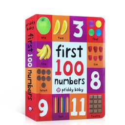 image-First 100 Animals Words Colors Book for Kids Early Education Board Book Baby Learning English Picture Books Montessori Toys
