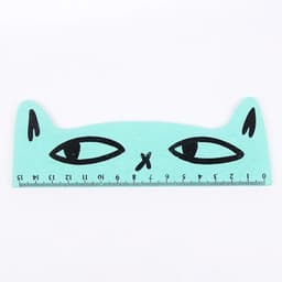image-1 Pcs Lytwtw's Cute Kawaii Black Cat Kitten Straight Ruler Wooden Tools Cartoon Sewing Drawing Office School Stationery supplies