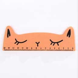 image-1 Pcs Lytwtw's Cute Kawaii Black Cat Kitten Straight Ruler Wooden Tools Cartoon Sewing Drawing Office School Stationery supplies