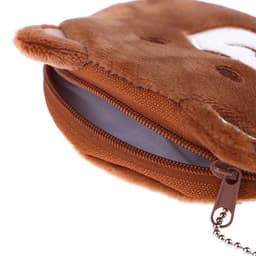 image-Soft Plush Panda Bear Pig Duck Cartoon Women Coin Purse Mini Cute Zipper Girls Coin Wallet USB Cable Bag Key Wallets Accessor