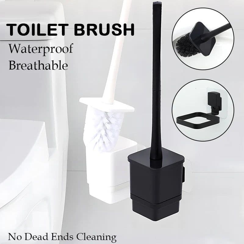 image-Detachable Toilet Brush Wall Mounted Wc No Dead Ends Cleaning Tools Corner Cleaner Storage Holder Home Bathroom Accessories Sets