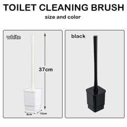 image-Detachable Toilet Brush Wall Mounted Wc No Dead Ends Cleaning Tools Corner Cleaner Storage Holder Home Bathroom Accessories Sets
