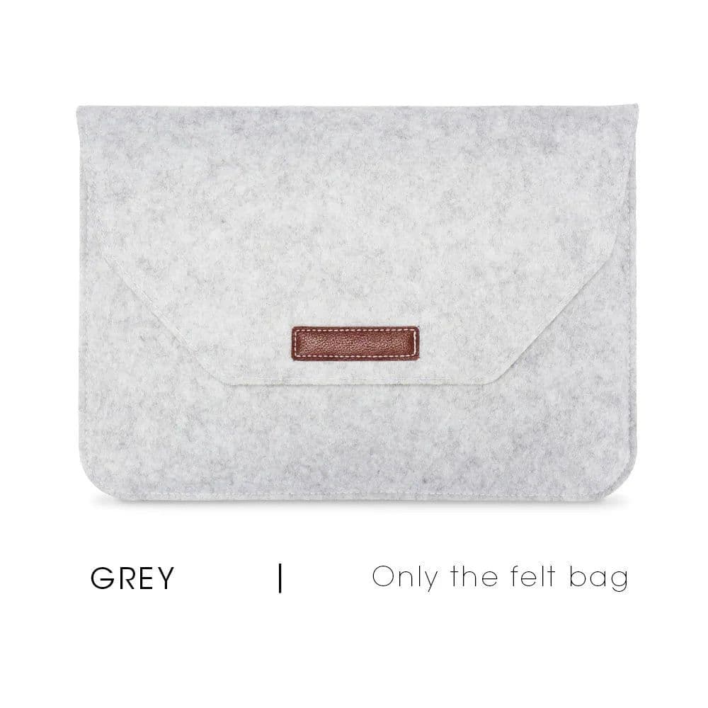 image-Soft Sleeve Laptop Bag For Macbook Air Pro Retina 11 12 13 14 15 inch Notebook Tablet Case Cover For HP Dell Macbook With Gift