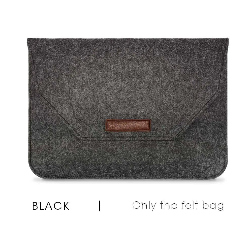 image-Soft Sleeve Laptop Bag For Macbook Air Pro Retina 11 12 13 14 15 inch Notebook Tablet Case Cover For HP Dell Macbook With Gift