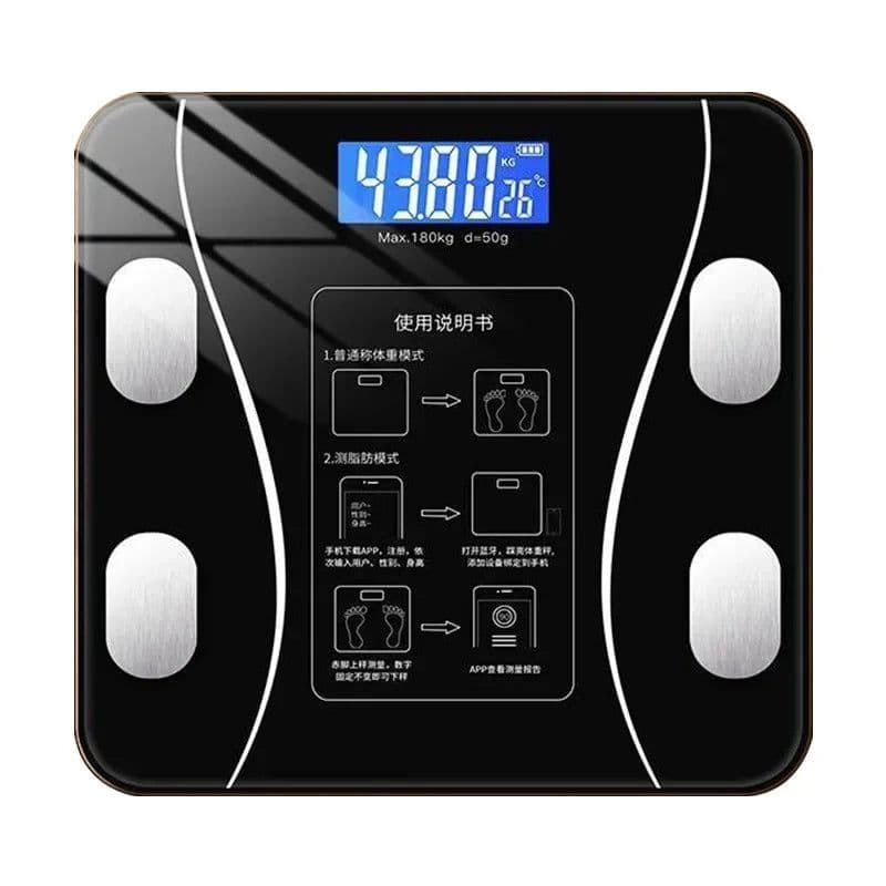 image-Intelligent Body Fat Scale Accurate Household Fat Scale Adult Bluetooth Scale Small Electronic Scale Human Body Scale